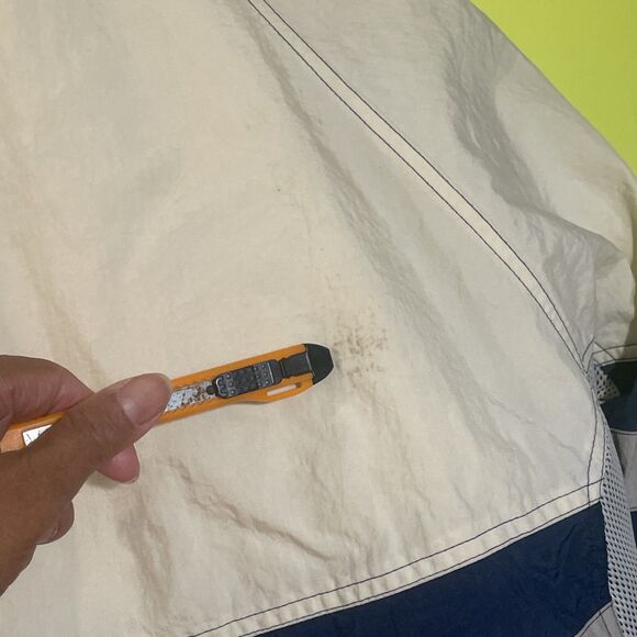 Vintage Starter NY Yankees Windbreaker Jacket Men’s Large MLB 90s Navy/White - Picture 7 of 8